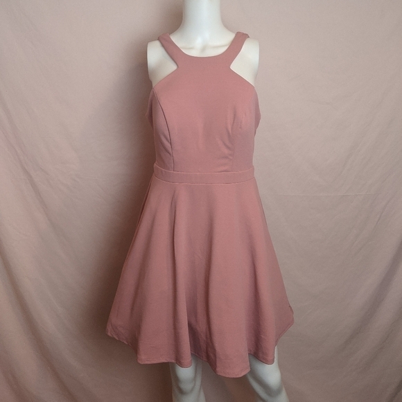 City Studio Party Social Pink Lace Dress size 7 - Picture 1 of 8